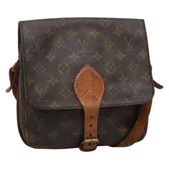 LOUIS VUITTON Monogram Cartouchiere MM Shoulder Bag M51253 - Picture 1 of 13